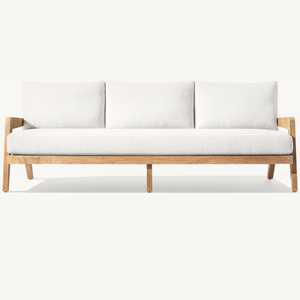 Sillón de sofá más vendido con respaldo de ratán, diseño moderno, equipado con espuma suave y duradera - Product Image 1