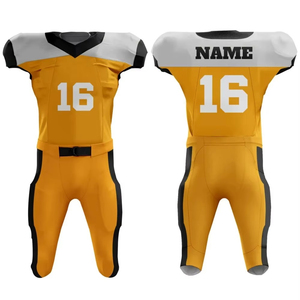 Custom American Football Jersey 16 Blue Red Sublimated Moisture Wicking Fitted Sleeveless Men's Adult Sport Apparel - Product Image 2