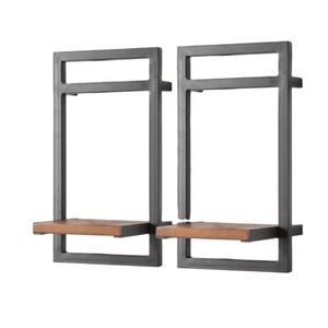 Estantería de exhibición de madera sólida con artesanías de metal, armarios de sala de estar, soportes de almacenamiento para decoración del hogar, novedad de 2021 - Product Image 1