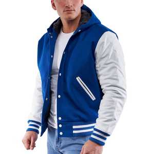 Chaqueta Universitaria Varsity Personalizada 100% Algodón para Hombre, Bordado, Béisbol, Invierno, Logotipo Frontal, Transpirable, Secado Rápido - Product Image 5