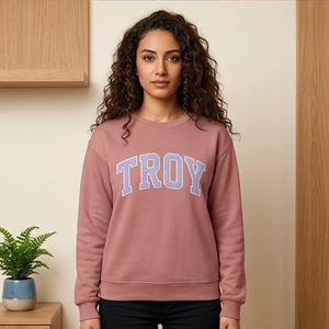 Sudadera con cuello alto y estampado de letras Troy, con logotipo bordado personalizado para la Organización Griega Universitaria Divine Nine - Product Image 4
