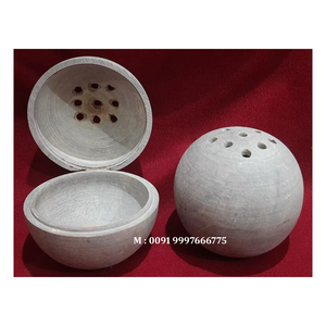 Beautiful Looking For Natural Soapstone Carving Bakhoor Burner Round Shape Handmade Carving Design Use For Office Decor And Gift - Product Image 4