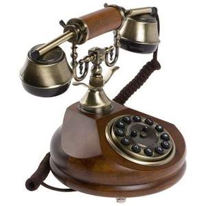 Téléphone en métal rustique pour la décoration de maison de style campagnard, ajoutant un charme antique chaleureux et une finition en métal massif - Product Image 4