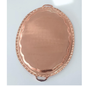 Elegant Long Copper Serving Platter/tray/Dish with Rich Gold Finish <b>for</b> <b>Wedding</b> Events Catering Food Storage Display - Product Image 1