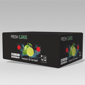 Boîtes en carton ondulé personnalisées écologiques en gros pour l'emballage de citrons verts recyclés, OEM/ODM, du Vietnam - Product Image 1