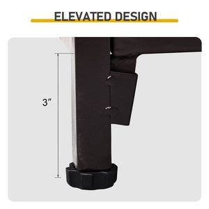 Porta Legna a Doppio Strato in Metallo Marrone con Motivo Animale e Attrezzi, Supporto per Legna in Acciaio - Product Image 6