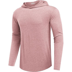 Sudadera con Capucha Abierta por Debajo para Hombre, Corte Holgado, Sin Puños, para Gimnasio, Entrenamiento, Running, Ropa Urbana Informal - Product Image 1