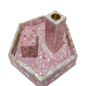 Elegante Colección con Incrustaciones de Nácar para Regalos Festivos de Ramadán y Árabes, Juego de Quemadores de Incienso de Madera Hechos a Mano con Aura de Sultán - Product Image 1