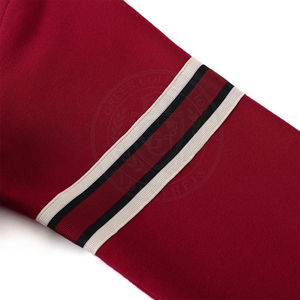 Maroon Sweatshirt White <b>Black</b> Trim Embossed Greek Chenille Embroidery 100% Cotton <b>Fleece</b> Sun Fade University Girls Sweatshirts - Product Image 6