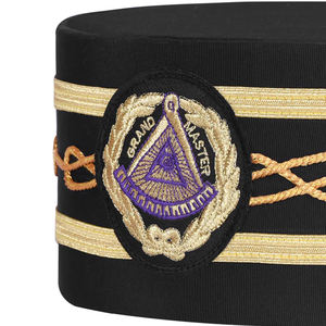 Gorra de la Orden del Círculo Dorado con Lentejuelas Bordadas y Hilos de Oro, Gorro Masónico Transpirable para Exteriores, Unisex - Product Image 3