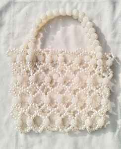 Grande pochette brodée de perles, pochette artisanale perlée, design complexe, motif floral artisanal, sacs pour femmes, sacs à main - Product Image 1