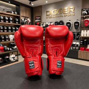 Gants de boxe en cuir Twins 12oz avec fermeture Velcro, équipement d'entraînement pour adultes, design à doigts complets, gants de boxe Winning, gants MMA - Product Image 2