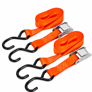 Cargo Transport Cam Buckle Tie Down Strap 25mm Polyester 250kg with <b>S</b> Hook CE Certified 3m for Load Restraint Heavy Duty - Product Image 5