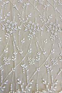 Premium Exquisite Net Embroidery Polyester <b>Fabric</b> for Bridal Dresses Wedding Couture Fashion <b>Bags</b> and Home Textile Decoration - Product Image 5