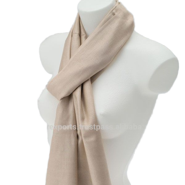 NUDE PASHMINA SCIARPE BEIGE PASHMINA|