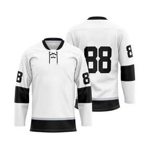 Maillot de hockey sur glace personnalisé pour équipe, séchage rapide, 100 % polyester, uniforme sportif, production en gros, vêtements d'équipe sportive personnalisés, marque privée - Product Image 3
