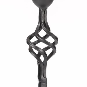 Modern Black Metal Candle Holders Elegant <b>Matte</b> Black Taper Pillar Candle Stand for Home Decor Dining <b>Table</b> Wedding - Product Image 5