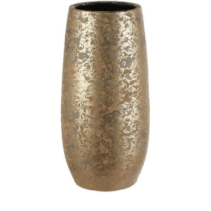 Vase en métal minimaliste de forme elliptique, décoration intérieure pour fleurs ou plantes vertes, utilisation domestique, jardinière décorative en métal pour le sol - Product Image 4