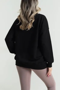 New Stylish Best Design Plus Size Autumn Washed Customized Logo <b>Drop</b> Shoulder Fleece Women Sweatshirt Different Styles Adults - Product Image 4
