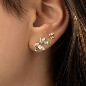 Pendientes de Diamantes Naturales de Corte Premium, Certificados por IGI, Joyería de Plata de Ley 925 de Lujo, Disponibles a Precio de Mayoreo - Product Image 2