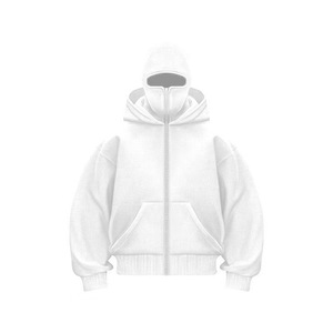 Nouvelle Collection 2025 – Sweat à Capuche Zippé Noir pour Homme – Qualité Supérieure – Modèle Uni avec Cagoule Intégrée - Product Image 2