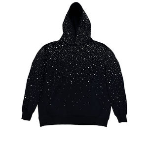 เสื้อคลุมระบายอากาศได้ดี สีพื้น ไซส์ใหญ่สำหรับผู้ชาย ประดับด้วยคริสตัล ฮู้ดดี้แฟชั่นทันสมัย คุณภาพพรีเมียม ราคาถูก ทนทาน - Product Image 1