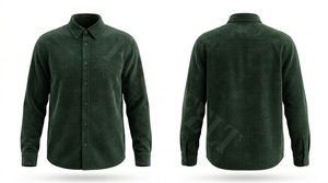 เสื้อเชิ้ตแขนยาวผ้าคอร์ดูรอยเนื้อนุ่มสบายทรงเข้ารูปลำลองแฟชั่นฤดูใบไม้ร่วงฤดูหนาวทันสมัยสั่งตัดได้สำหรับผู้ชาย - Product Image 3