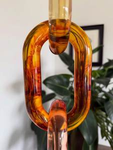 Modern Resin Chain Link <b>Wall</b> <b>Decor</b> Abstract Interlocking Chain Sculpture <b>Large</b> Decorative Home Interior <b>Wall</b> Hanging Art - Product Image 3
