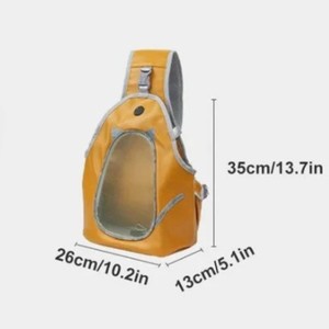 Pet <b>Backpack</b> Carrier Solid Color Nylon Breathable Mesh Zipper Closure For <b>Cats</b> - Product Image 5