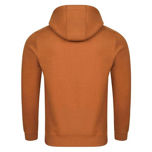 Sweat-shirt à capuche pour homme, coupe classique, en coton tricoté, color block, décontracté, respirant, pour l'automne, marron, avec poches, 300g - Product Image 2