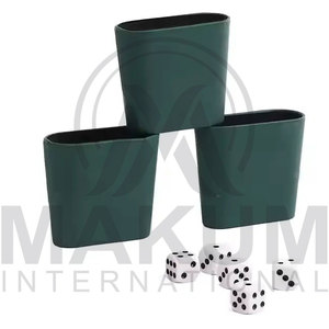 high quality leather <b>dice</b> cup with <b>dice</b> pieces in wholesale rate - Product Image 2