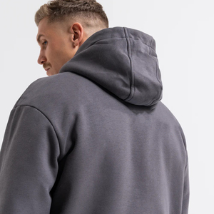 Sweat à capuche d'hiver pour homme, design personnalisé, logo imprimé sur le devant, coupe classique, tissu personnalisé polyester/coton, respirant, coupe-vent - Product Image 6