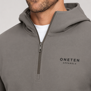 Men Golf Quarter <b>Zip</b> <b>Hooded</b> Pullover Hoodie Lightweight Knitted Sports Sweatshirt Custom Logo - Product Image 5
