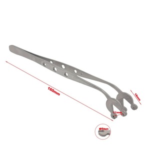 Pinza Quirúrgica Dental de Acero Inoxidable con Empuñadura Ergonómica, 3 Posiciones de Mandíbula, Punta de Orificio Simple/Doble, Herramienta de Precisión con Certificación CE - Product Image 4