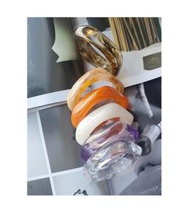 กำไลข้อมืออะคริลิกเรซิ่นทรงสี่เหลี่ยม ดีไซน์วินเทจ สำหรับทุกเพศ คุณภาพดีเยี่ยม เครื่องประดับแฟชั่น ปราศจากนิกเกิลและสารตะกั่ว เหมาะสำหรับงานปาร์ตี้ - Product Image 6