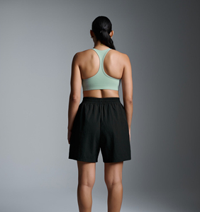 Shorts en coton décontractés pour femmes, couleur unie, avec cordon de serrage, pour l'été – Vente en gros - Product Image 4