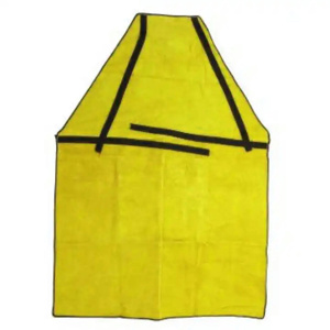Durable Sleeveless Industrial Safety <b>Apron</b> Cowhide Split <b>Leather</b> Cotton Fire Prevention Insulated Stain Wear-Resistant Plain - Product Image 6