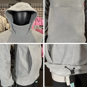 เสื้อฮู้ดสกีฤดูหนาวแบบมีโลโก้สั่งทำพิเศษ - เสื้อแจ็คเก็ตผ้าฟลีซโพลาร์แบบซอฟต์เชลล์ ปิดด้วยซิป กันน้ำ 10,000 มม. กันลม กันรังสียูวี สำหรับเล่นสกี - Product Image 6