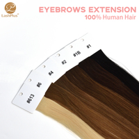 LashPlus Prix Bas 3 Grammes 6 Pouces 15 cm Extension de Sourcils Aspect Naturel Noir Brun Blond Cheveux Humains Extension de Sourcils
