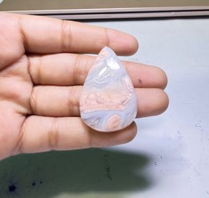 High Quality Natural Cotton Candy Agate Cabochon Loose Gemstone Jewelry Making Material - Product Image 1