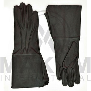Customized Design Comfortable Opera Length Winter Warm Sheepskin Kids Leather Gloves - Product Image 6