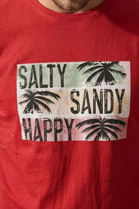 T-shirt SOSh 4 pour hommes, Salty Sandy Happy Tee Shirt - Product Image 5