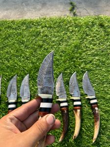 Damascus Steel Clip Point Outdoor Sports Hunting <b>Knife</b> with Wood Handle Straight Edge DIY <b>Craft</b> EDC Custom OEM - Product Image 3