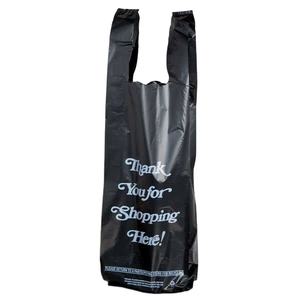 Bolsa para camisetas, bolsa de compras De plástico reciclable con bolsa de basura con refuerzo y logotipo personalizado - Product Image 2