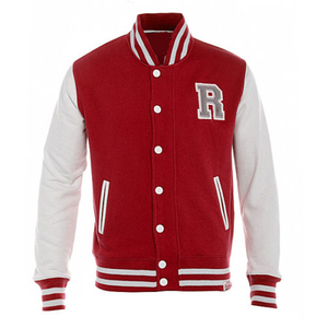 เสื้อแจ็คเก็ตเบสบอลพรีเมียมแบบ Letterman สำหรับโรงเรียน/วิทยาลัย แขนผ้าฝ้าย ปักลายตามสั่ง ปลายแขนแบบริบ กันน้ำ - Product Image 2