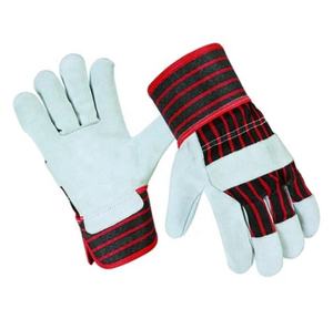 Gants de travail en cuir de vachette pleine fleur, double paume, résistants à la chaleur, durables, antidérapants, pour la construction industrielle - Vente chaude - Product Image 6