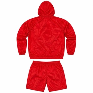 White Contrast Wire Zip And Fine Satin <b>Upper</b> And Short Women Gym Set Fashion Women Gym Custom Color Set For Outdoor Tennis - Product Image 2