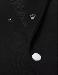 Men's Stylish Casual Wool Down Varsity Jacket Comfortable <b>Athletic</b> Fit for Fall Winter Sports Pattern Decoration - Product Image 5