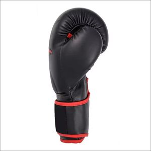 ถุงมือชกมวยคุณภาพสูง หนังวัวสีดำ หนา 1.1 มม. 4 ชั้น บุฟองน้ำอย่างดี สำหรับมืออาชีพ ปิดด้วยแถบตีนตุ๊กแก ถุงมือ MMA - Product Image 6