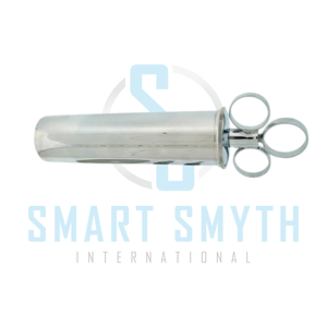 Jeringa Veterinaria para Oídos, Jeringa de Acero Inoxidable para Irrigación de Oídos, Instrumento Reutilizable para Limpieza de Oídos de Animales - Product Image 1
